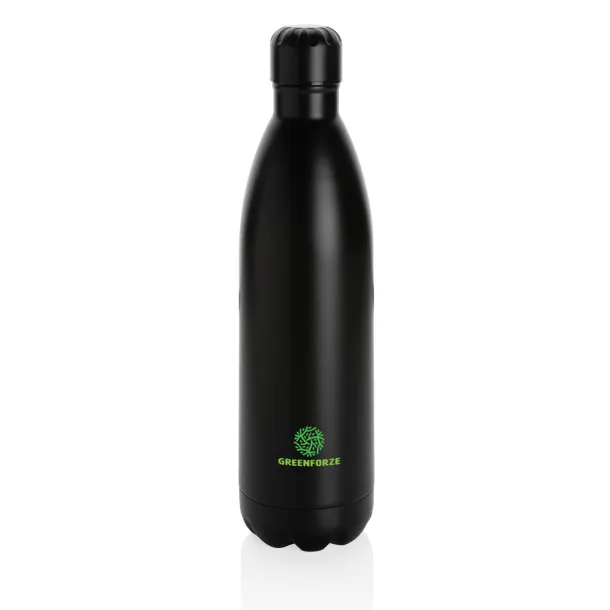  Solid color vacuum stainless steel bottle 1L - XD Collection Black 