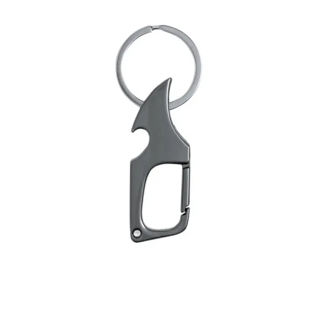  Keyring, bottle opener, box opener blade silver