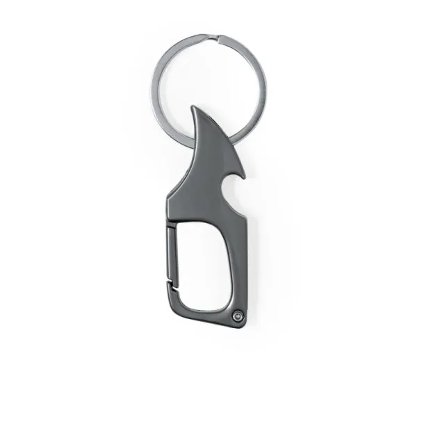  Keyring, bottle opener, box opener blade silver