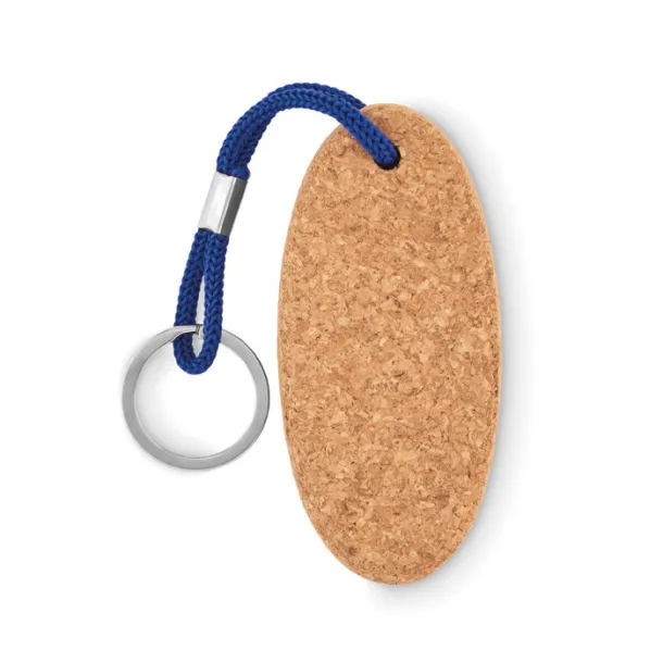 BOAT Floating cork key ring Royal blue