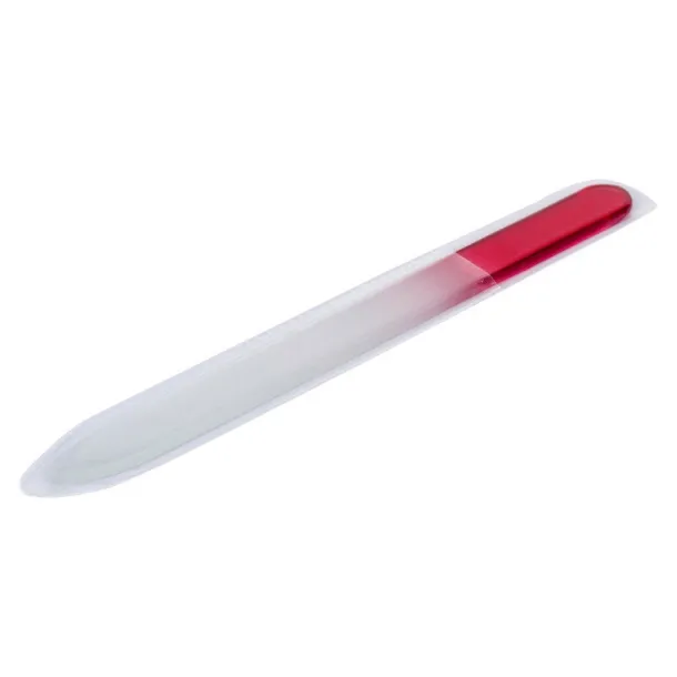  Glass nail file red