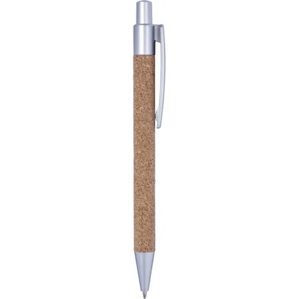  Cork ball pen silver