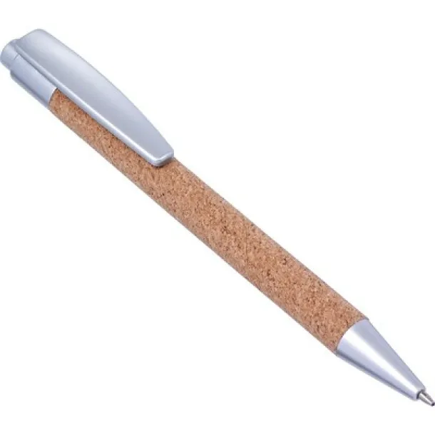  Cork ball pen silver