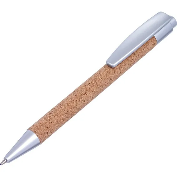  Cork ball pen silver