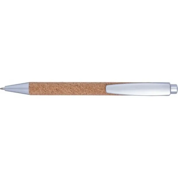  Cork ball pen silver