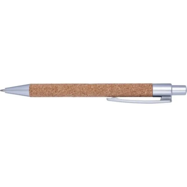  Cork ball pen silver