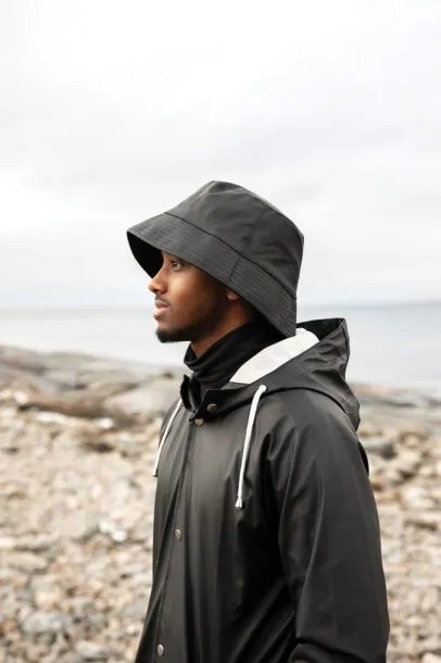 VINGA Baltimore AWARE™ recycled PET bucket hat - Vinga Crna