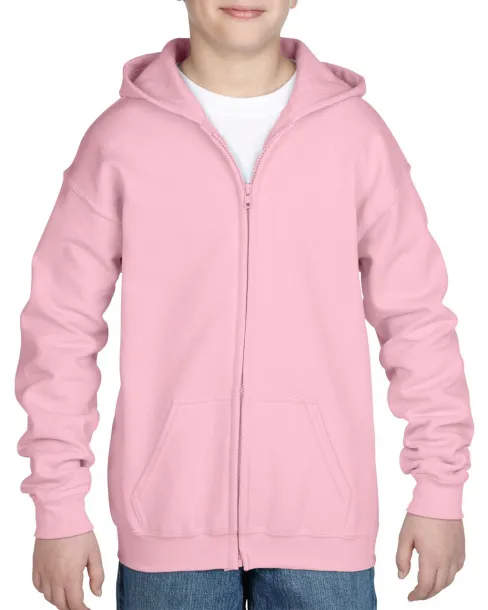  HEAVY BLEND™ YOUTH FULL ZIP HOODED SWEATSHIRT - Gildan Light Pink