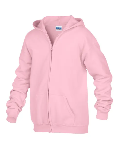  HEAVY BLEND™ YOUTH FULL ZIP HOODED SWEATSHIRT - Gildan Light Pink