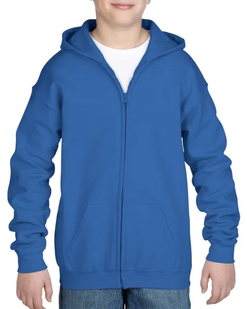  HEAVY BLEND™ YOUTH FULL ZIP HOODED SWEATSHIRT - Gildan Kraljevski plava
