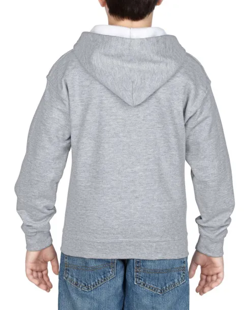  HEAVY BLEND™ YOUTH FULL ZIP HOODED SWEATSHIRT - Gildan Sport Grey