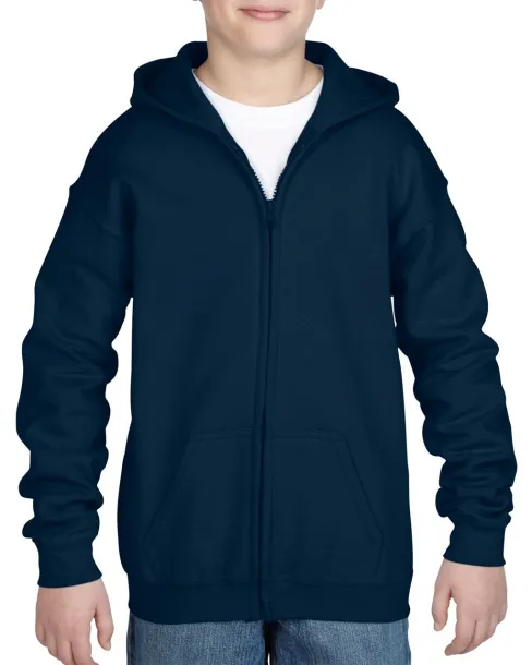  HEAVY BLEND™ YOUTH FULL ZIP HOODED SWEATSHIRT - Gildan Navy