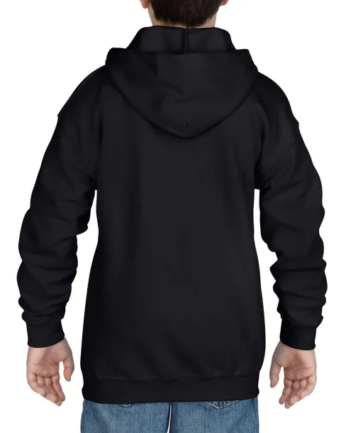  HEAVY BLEND™ YOUTH FULL ZIP HOODED SWEATSHIRT - Gildan Black