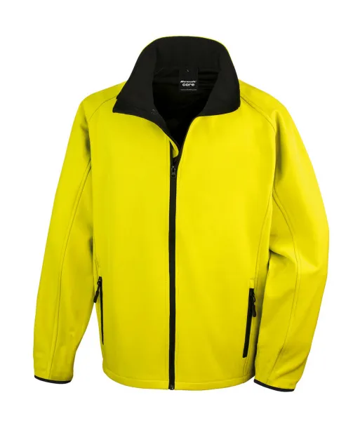  Muška softshell jakna pogodna za print - Result Core Yellow Crna