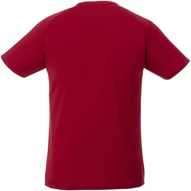 Amery short sleeve men's cool fit v-neck shirt - Elevate Life Red