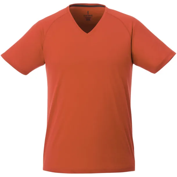Amery short sleeve men's cool fit v-neck shirt - Elevate Life Orange