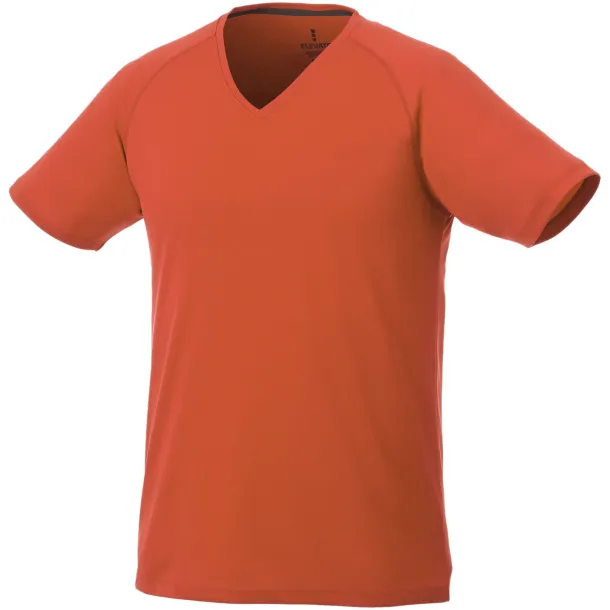 Amery short sleeve men's cool fit v-neck shirt - Elevate Life Orange