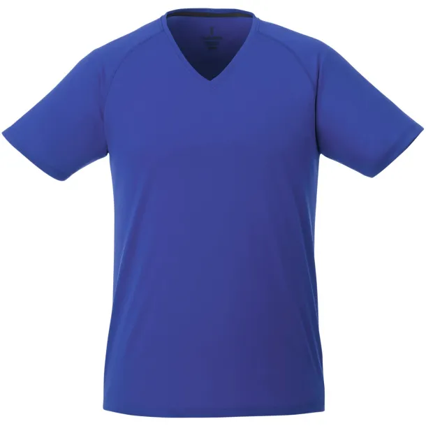 Amery short sleeve men's cool fit v-neck shirt - Elevate Life Blue