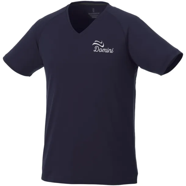 Amery short sleeve men's cool fit v-neck shirt - Elevate Life Navy