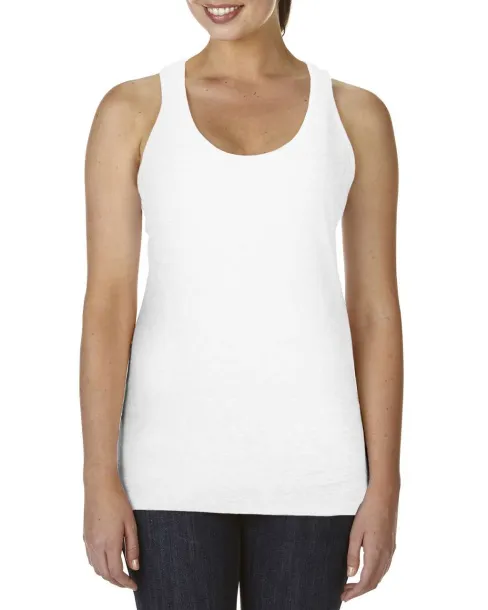  LADIES' LIGHTWEIGHT RACERBACK TANK TOP - Comfort Colors White