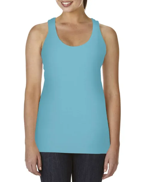  LADIES' LIGHTWEIGHT RACERBACK TANK TOP - Comfort Colors Lagoon Blue