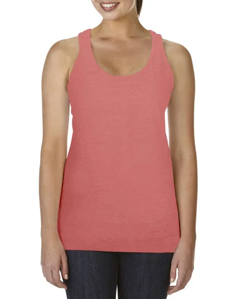  LADIES' LIGHTWEIGHT RACERBACK TANK TOP - Comfort Colors Neon Red Orange