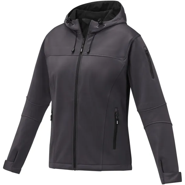 Match women's softshell jacket - Elevate Life Storm grey