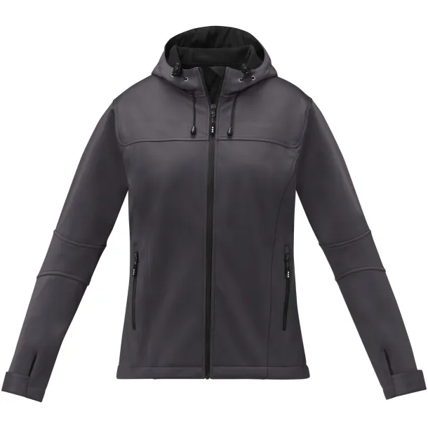 Match women's softshell jacket - Elevate Life Storm grey