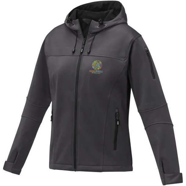 Match women's softshell jacket - Elevate Life Storm grey