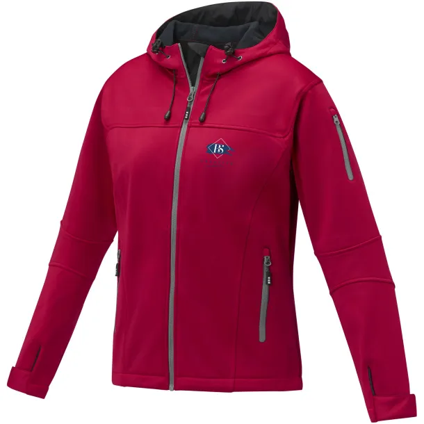 Match women's softshell jacket - Elevate Life Red