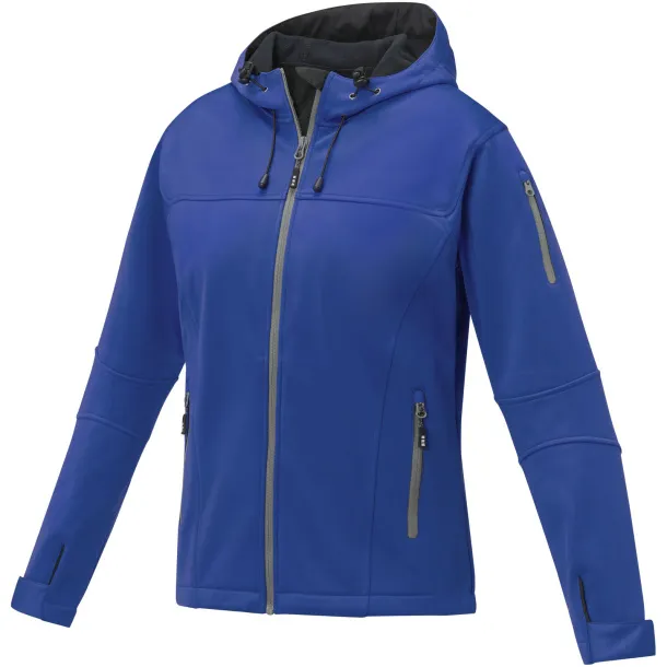 Match women's softshell jacket - Elevate Life Blue