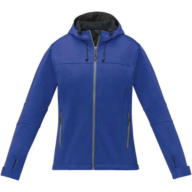 Match women's softshell jacket - Elevate Life Blue