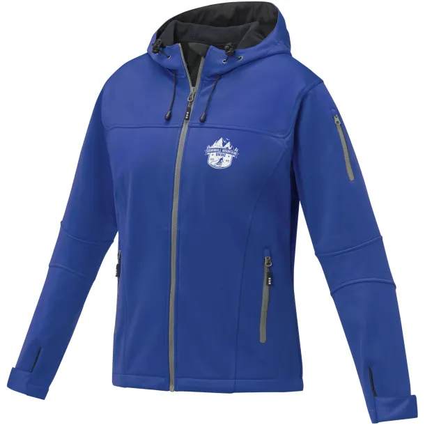 Match women's softshell jacket - Elevate Life Blue