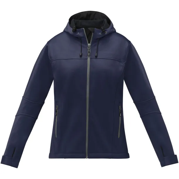 Match women's softshell jacket - Elevate Life Navy Blue