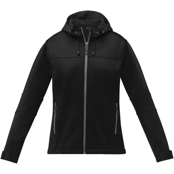 Match women's softshell jacket - Elevate Life Solid black