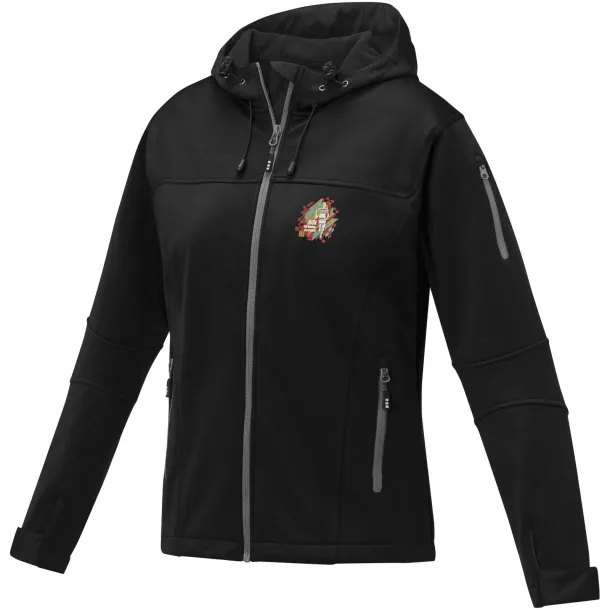 Match women's softshell jacket - Elevate Life Solid black