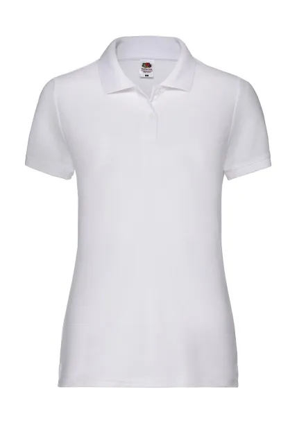  Ženska polo majica od mješavine poliestera i pamuka, 180 g/m² - Fruit of the Loom Bijela