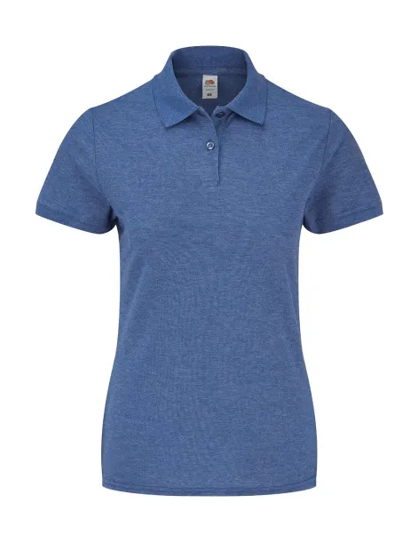 Ženska polo majica od mješavine poliestera i pamuka, 180 g/m² - Fruit of the Loom Heather Royal