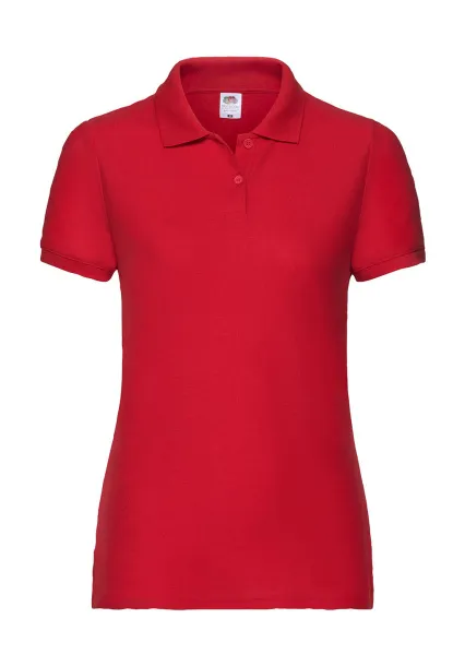  Ženska polo majica od mješavine poliestera i pamuka, 180 g/m² - Fruit of the Loom Crvena