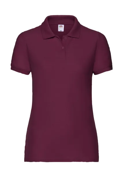  Ženska polo majica od mješavine poliestera i pamuka, 180 g/m² - Fruit of the Loom burgundac