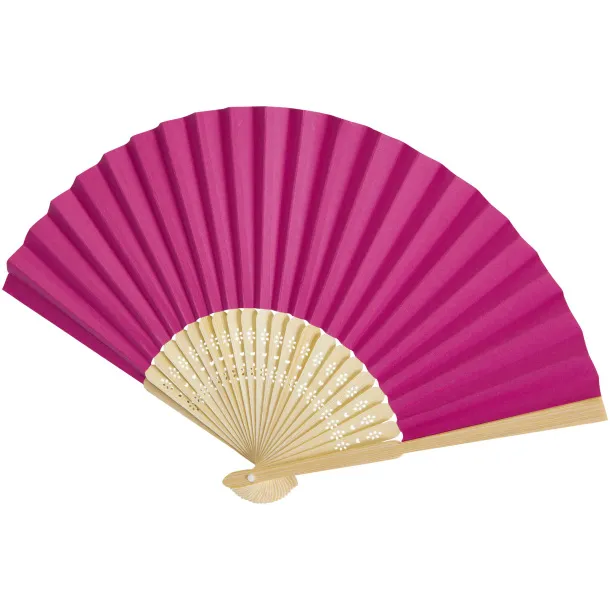 Carmen hand fan Transparent pink