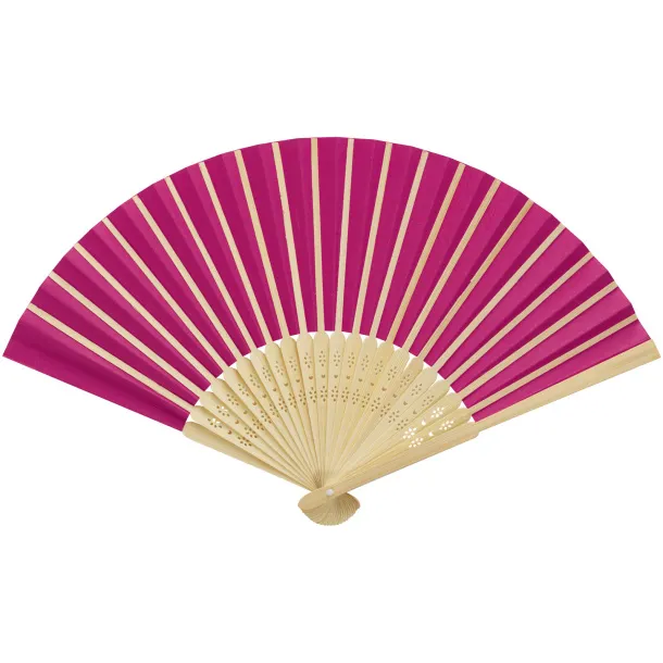 Carmen hand fan Transparent pink