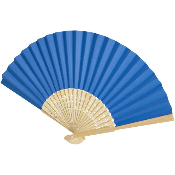 Carmen hand fan Aqua blue