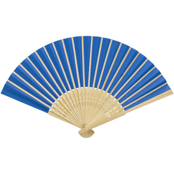 Carmen hand fan Aqua blue