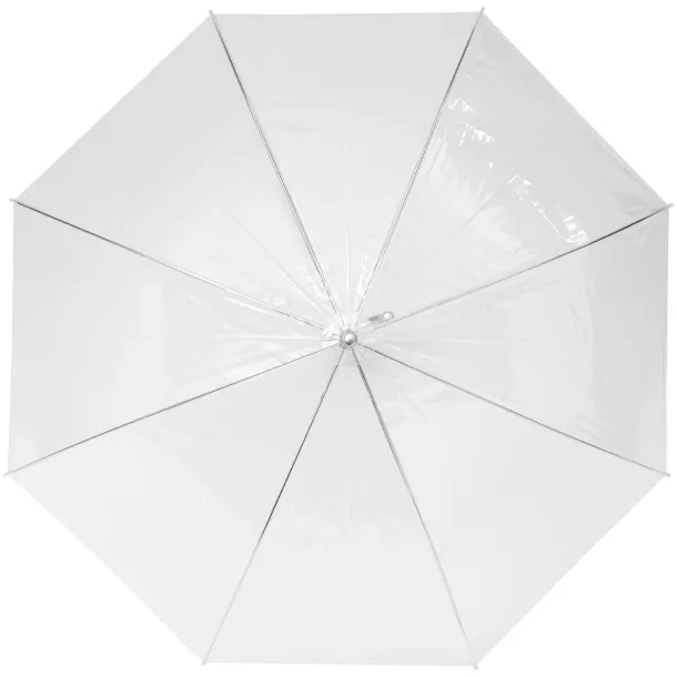 Kate 23" transparent auto open umbrella - Bullet White