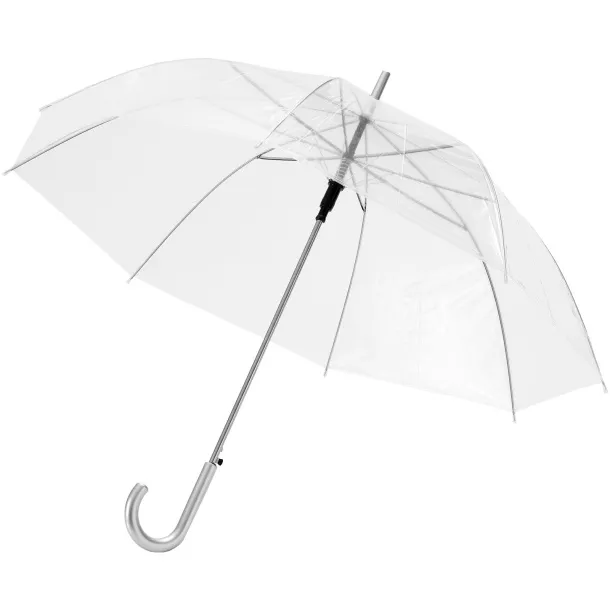 Kate 23" transparent auto open umbrella - Bullet White