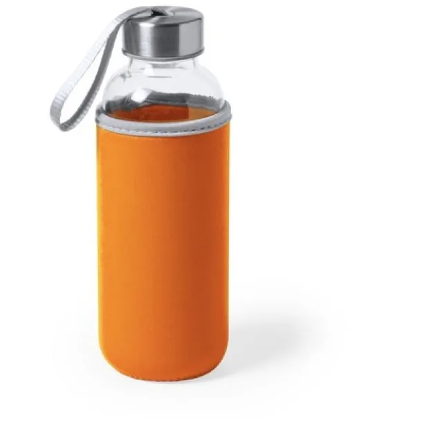  Glass sports bottle 420 ml orange