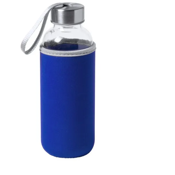  Glass sports bottle 420 ml navy blue