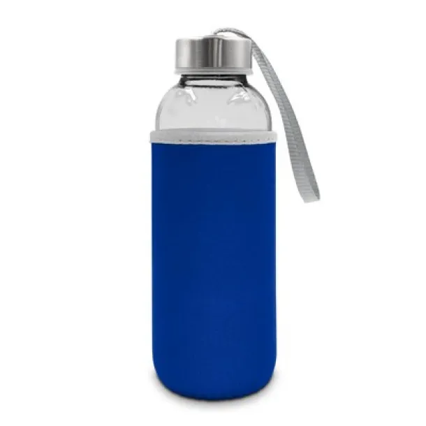  Glass sports bottle 420 ml navy blue