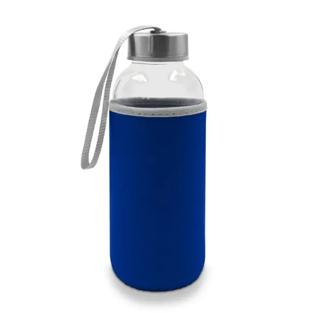  Glass sports bottle 420 ml navy blue